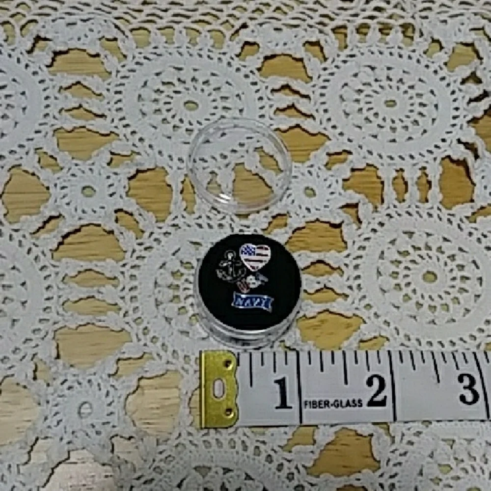 Floating Jewelry Charms, MilitaryTheme